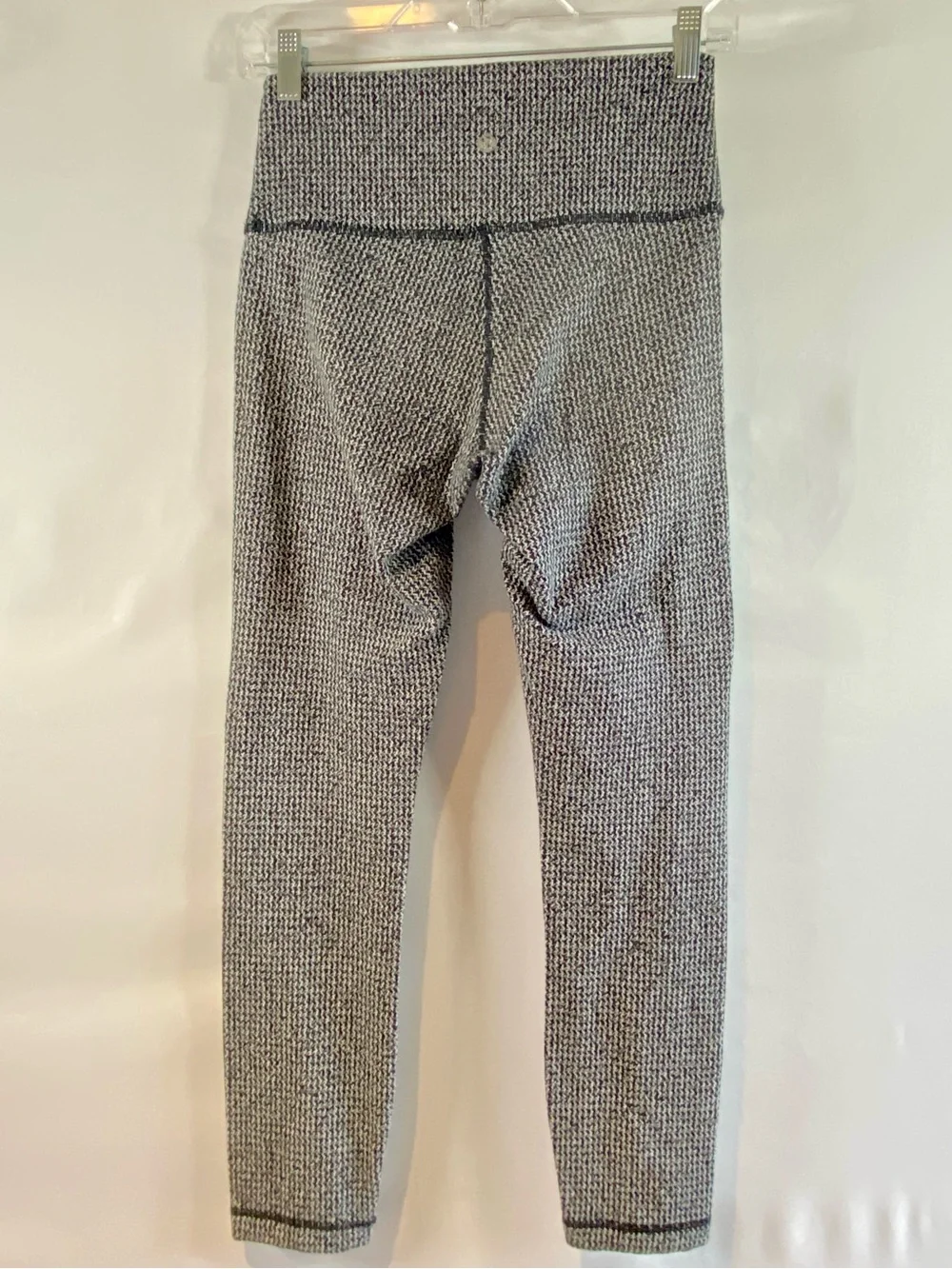 lululemon Wunder Under Crop High-Rise Leggings, Houndstooth, size 6